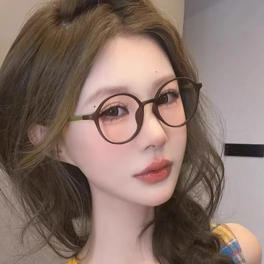 New Round Reading Glasses Women Computer Glasses Hyperopia Presbyopia Eyeglasses Clear Lens Prescription Eyewear очки для