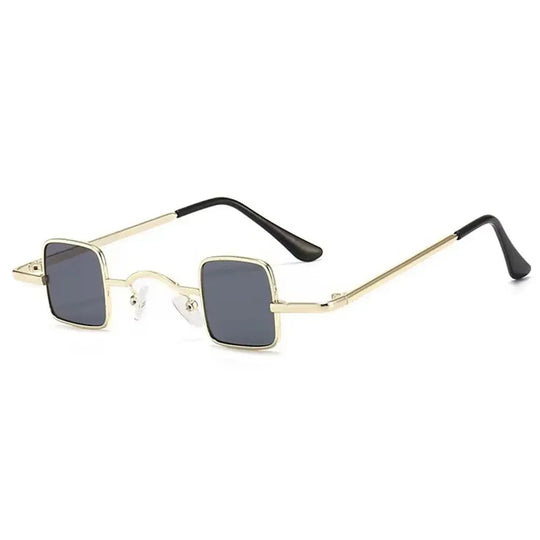 Fashion Small Square Sunglasses Ultra Light Metal Frame Hip Hop Punk Sun Glasses Candy Color Sunglasses Shades for Women Men