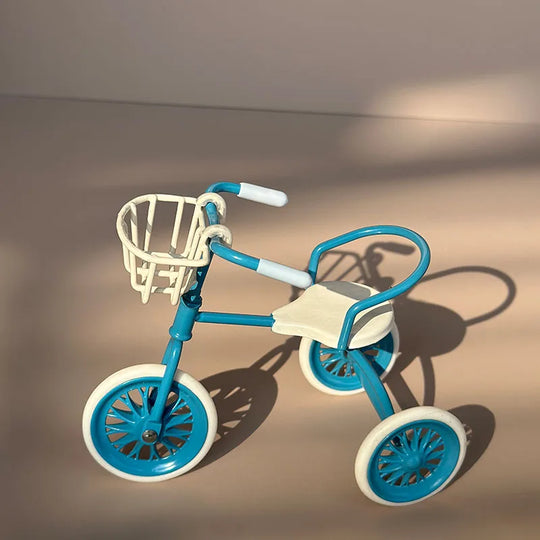 Miniature Iron Tricycle — Realistic Outdoor Bicycle, BJD/OB11 Accessory, Christmas, Thanksgiving, Graduation Gift, Home Decor