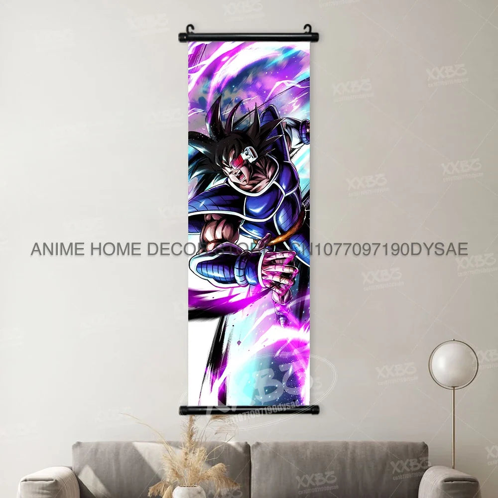 Dragon Ball Posters Anime Figures Wall Art Frieza Home Decor VegetaIII Scrolls Picture Goku Hanging Painting Son Gohan Wallpaper