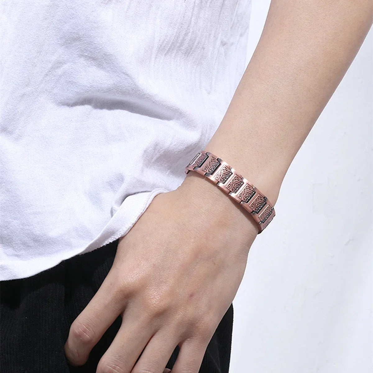 ARADOO Copper Bracelet for Men - 100% Pure Magnetic Jewelry