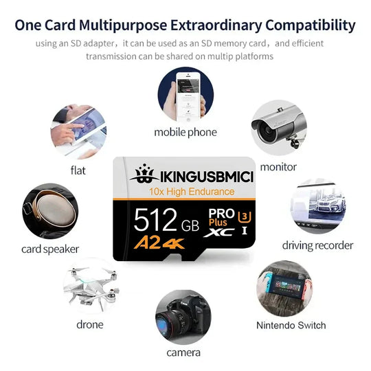 Speed Boost SD Cards Micro TF Card Memory Card TF Cards 32GB 128GB 256GB A1 Ultra HD Ultra HD High Speed for PC Drone Tablet