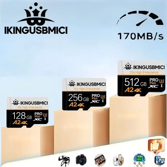 Speed Boost SD Cards Micro TF Card Memory Card TF Cards 32GB 128GB 256GB A1 Ultra HD Ultra HD High Speed for PC Drone Tablet