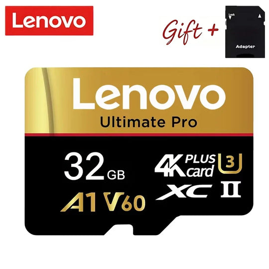 Lenovo Universal 512GB Memory Card SD Cards Micro TF SD TF Cards 256GB 64GB 32GB for Tablet/Phone/PC/Surveillance