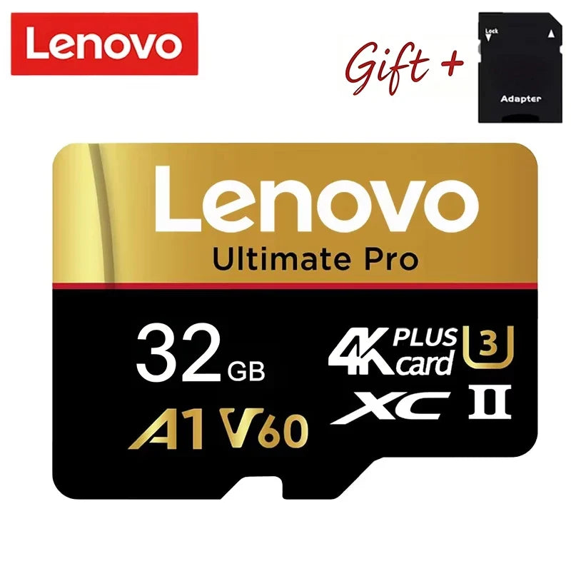 Secure Lenovo Memory Card TF Cards SD Cards Micro TF SD 128GB 1TB 256GB 32GB V10 Compatibility Device V30 for Camera / Android