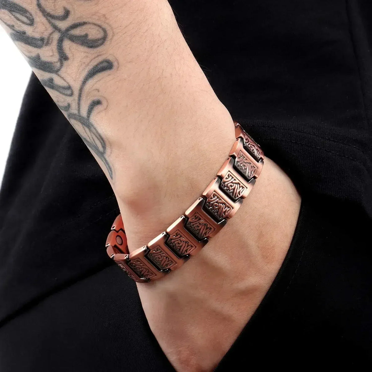ARADOO Copper Bracelet for Men - 100% Pure Magnetic Jewelry