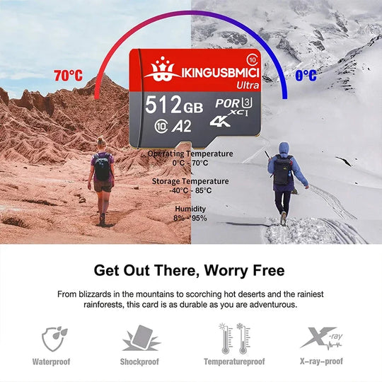Extreme Pro 64GB Flash 512GB Micro SDXC Card 256GB SD UHS-I 64GB U3 V30 32GB TF Card Memory Card Adapter for 4K Gopro Camera DJI