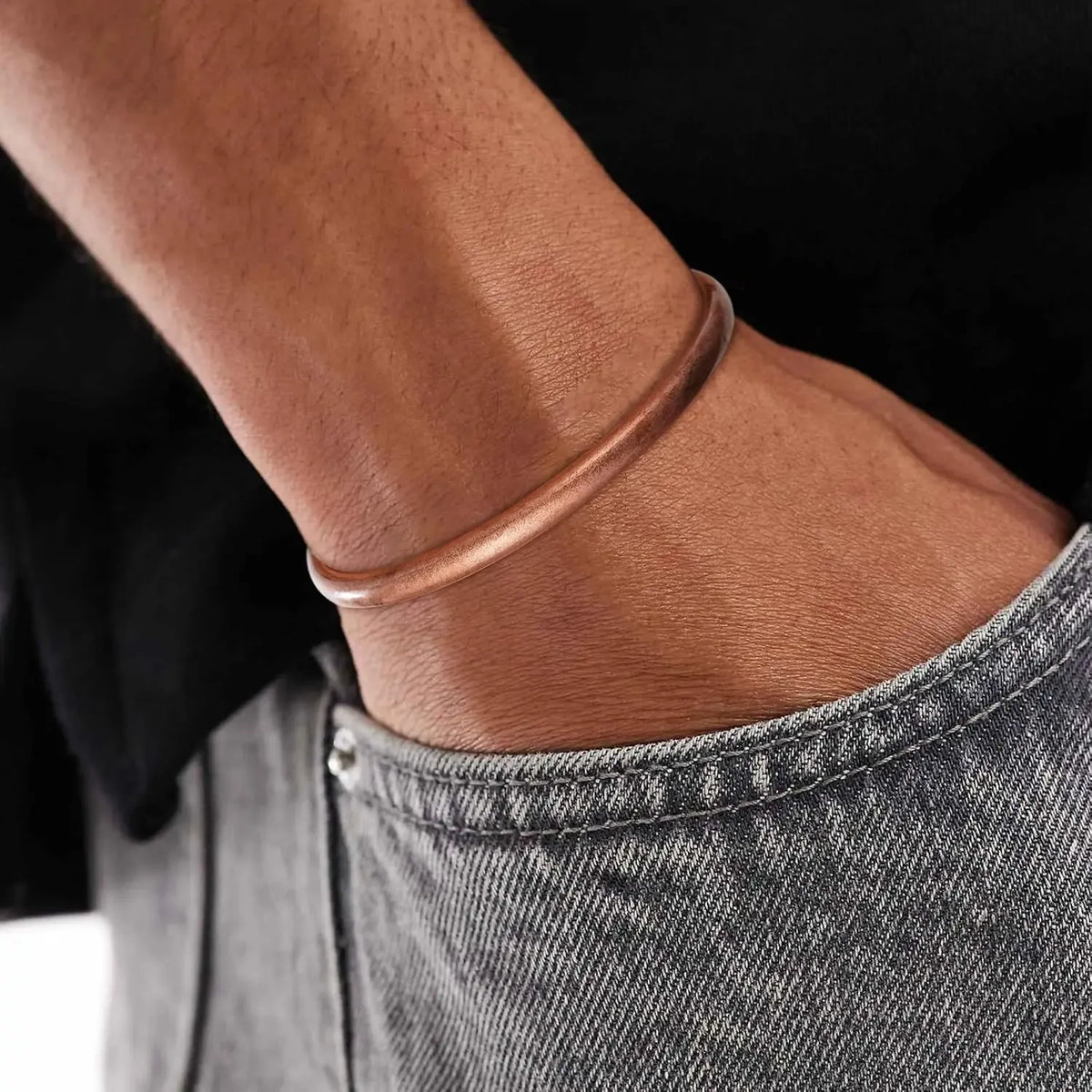 Adjustable Pure Copper Bracelets for Men and Women - Healing Cuff Jewelry