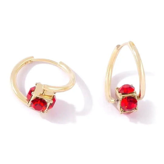 1 Pair Copper Magnetherapy Germanium Earrings Therapy Luxury Magnetic Therapy Earrings Colorful Lymphvity Magnetherapy Earring
