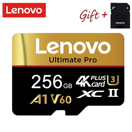 Lenovo Universal 512GB Memory Card SD Cards Micro TF SD TF Cards 256GB 64GB 32GB for Tablet/Phone/PC/Surveillance