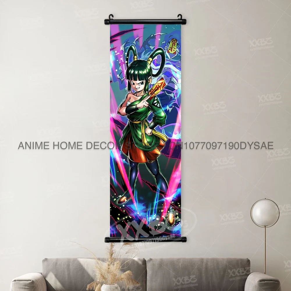Dragon Ball Posters Anime Figures Wall Art Frieza Home Decor VegetaIII Scrolls Picture Goku Hanging Painting Son Gohan Wallpaper