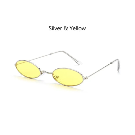 Summer Retro Small Oval Sunglasses Ladies Vintage Shades Cat Eye Sun Glasses Men Women Rectangular Eyeglasses Protection 400UV