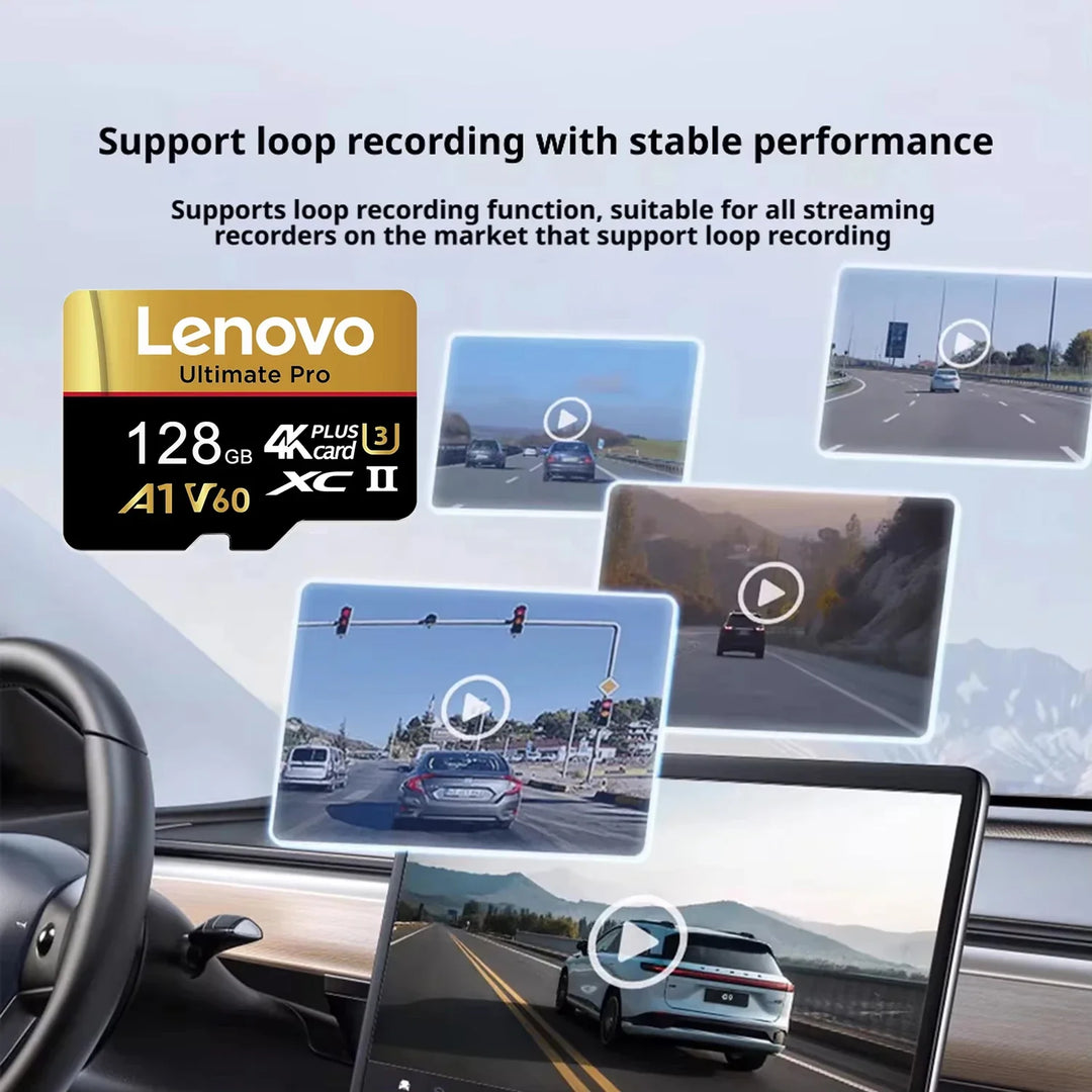 Secure Lenovo Memory Card TF Cards SD Cards Micro TF SD 128GB 1TB 256GB 32GB V10 Compatibility Device V30 for Camera / Android