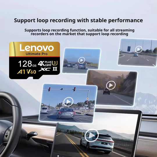 Secure Lenovo Memory Card TF Cards SD Cards Micro TF SD 128GB 1TB 256GB 32GB V10 Compatibility Device V30 for Camera / Android