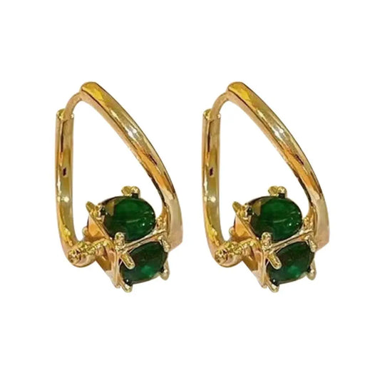 1 Pair Copper Magnetherapy Germanium Earrings Colorful Lymphvity Magnetherapy Earring Luxury Weight Loss Earring Women