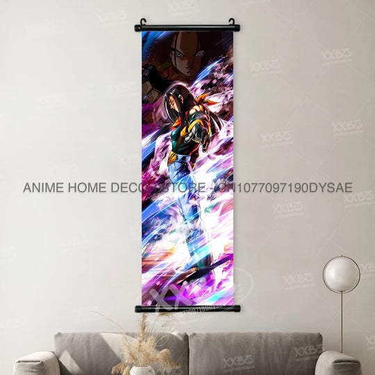 Dragon Ball Posters Anime Figures Wall Art Frieza Home Decor VegetaIII Scrolls Picture Goku Hanging Painting Son Gohan Wallpaper