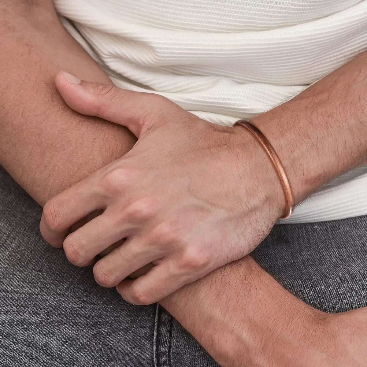 Adjustable Pure Copper Bracelets for Men and Women - Healing Cuff Jewelry