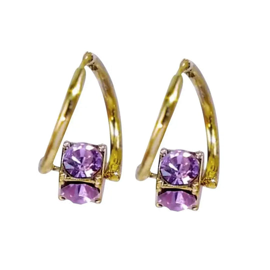 1 Pair Copper Magnetherapy Germanium Earrings Therapy Luxury Magnetic Therapy Earrings Colorful Lymphvity Magnetherapy Earring