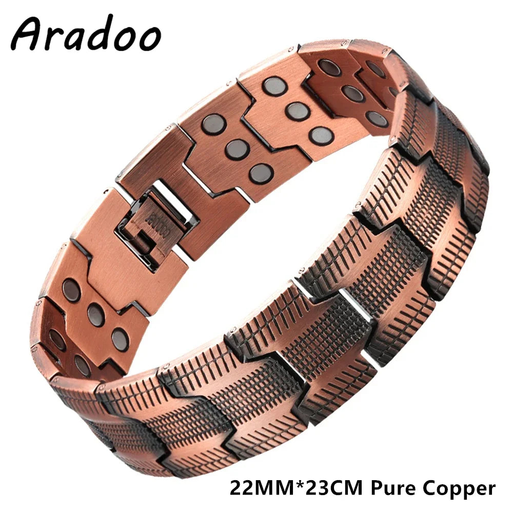 ARADOO Vintage Pure Copper Cross Men&