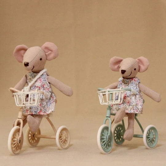 Miniature Iron Tricycle — Realistic Outdoor Bicycle, BJD/OB11 Accessory, Christmas, Thanksgiving, Graduation Gift, Home Decor