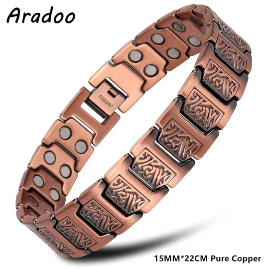 ARADOO Vintage Pure Copper Cross Men&