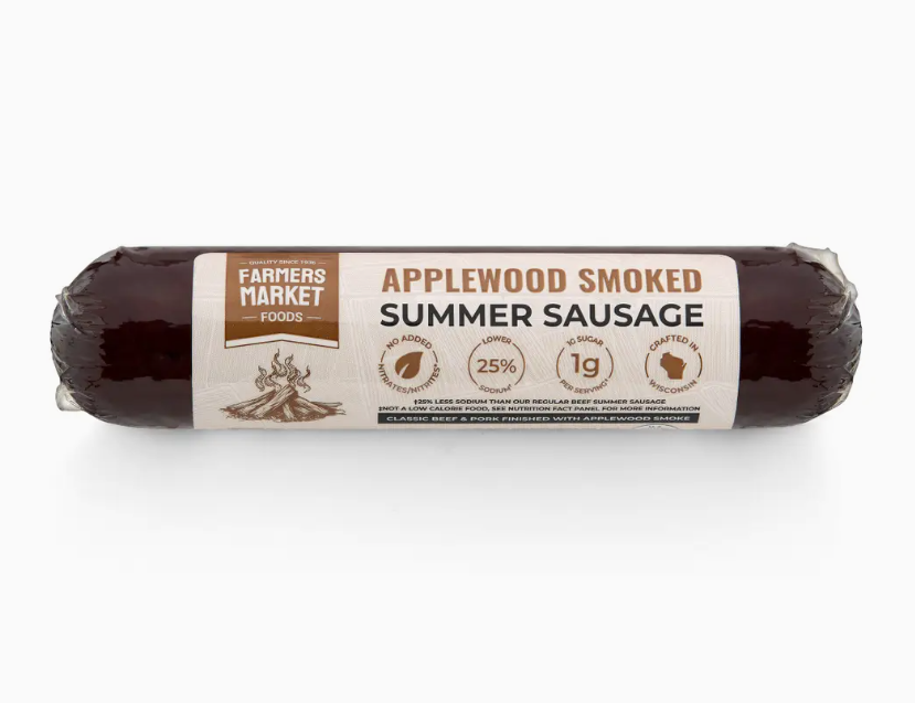 Applewood Smoked Summer Sausage | No Nitrates, Gluten Free &amp; Keto Friendly