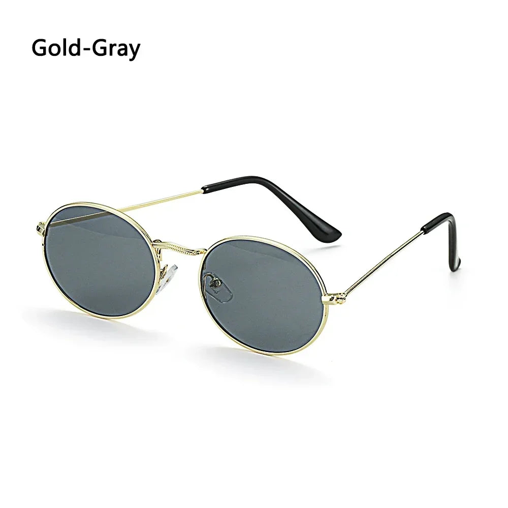 Summer Retro Small Oval Sunglasses Ladies Vintage Shades Cat Eye Sun Glasses Men Women Rectangular Eyeglasses Protection 400UV