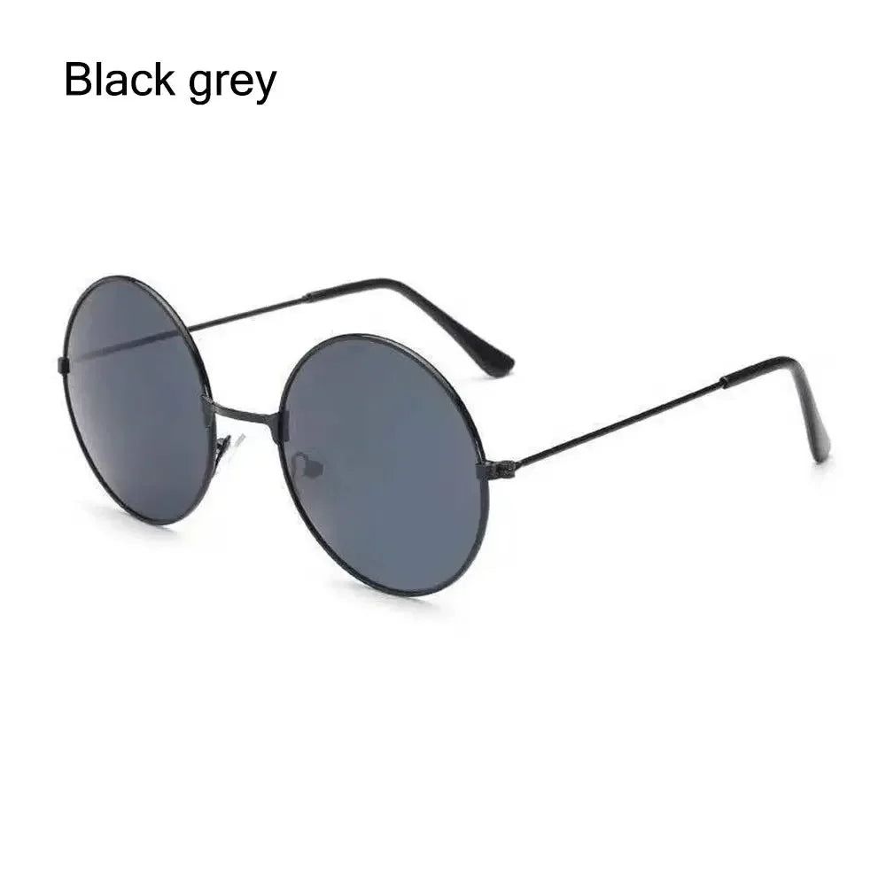 Novel Third Eye Round Metal Frame Sunglasses Chinese Style Erlang God Three Eyes Glasses Funny Party Halloween Cosplay Glasses