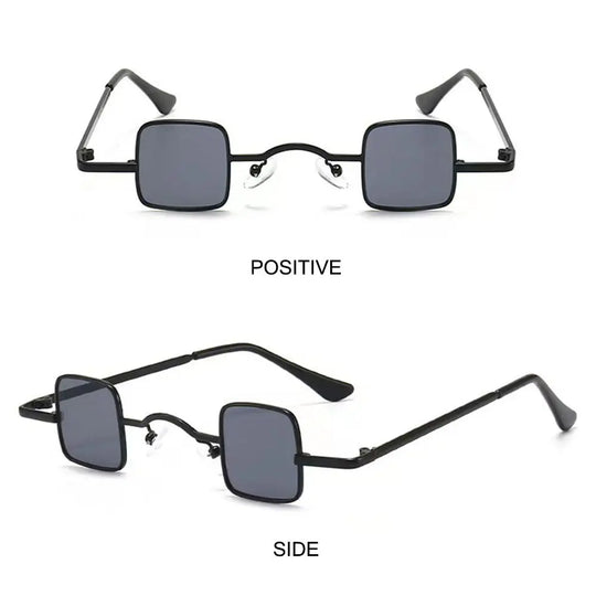 Fashion Small Square Sunglasses Ultra Light Metal Frame Hip Hop Punk Sun Glasses Candy Color Sunglasses Shades for Women Men