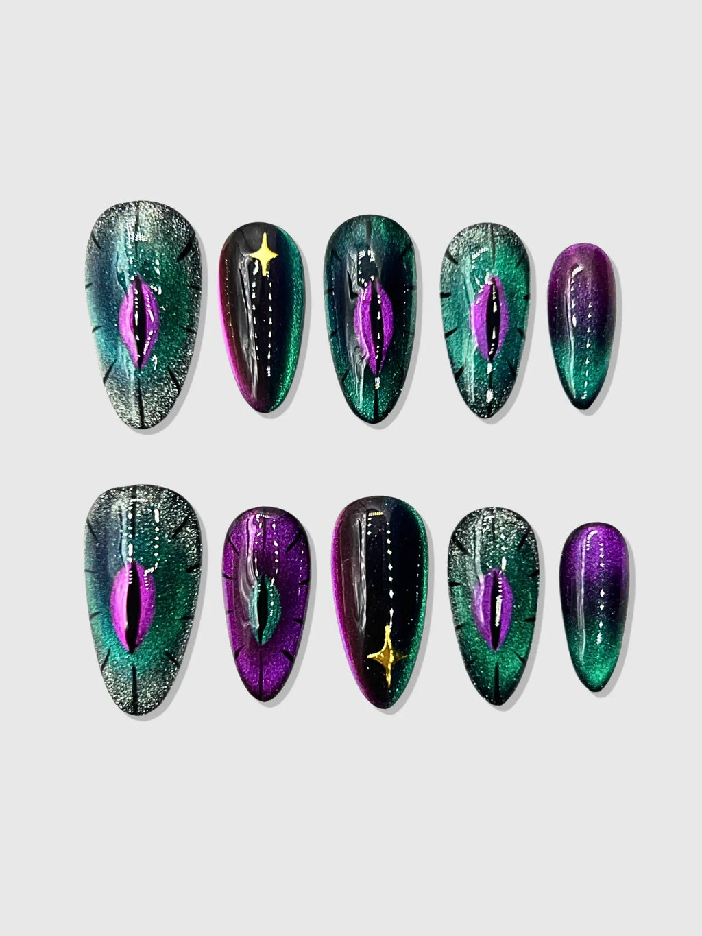 Snake Den Press On Nails - Mesmerizing & Durable Beauty
