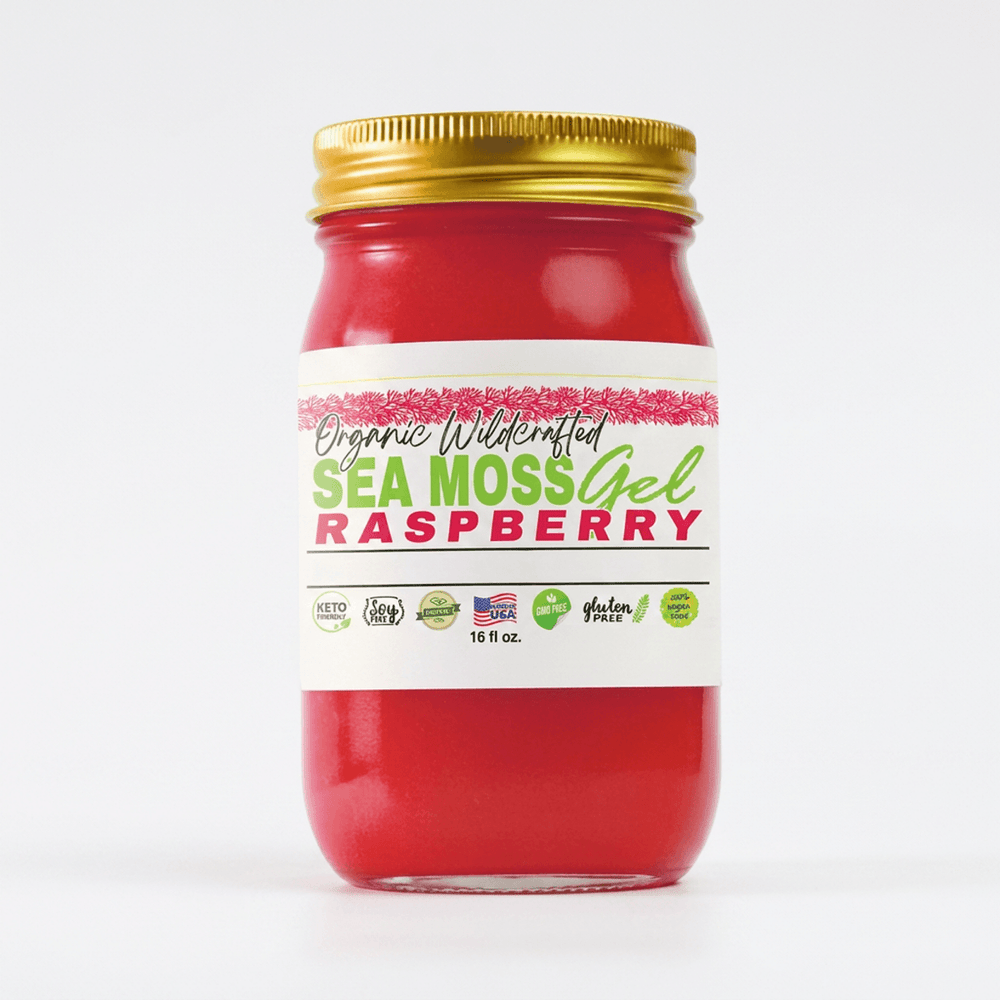 Sea Moss Gel - Raspberry Flavor 16oz