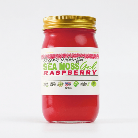 Sea Moss Gel - Raspberry Flavor 16oz