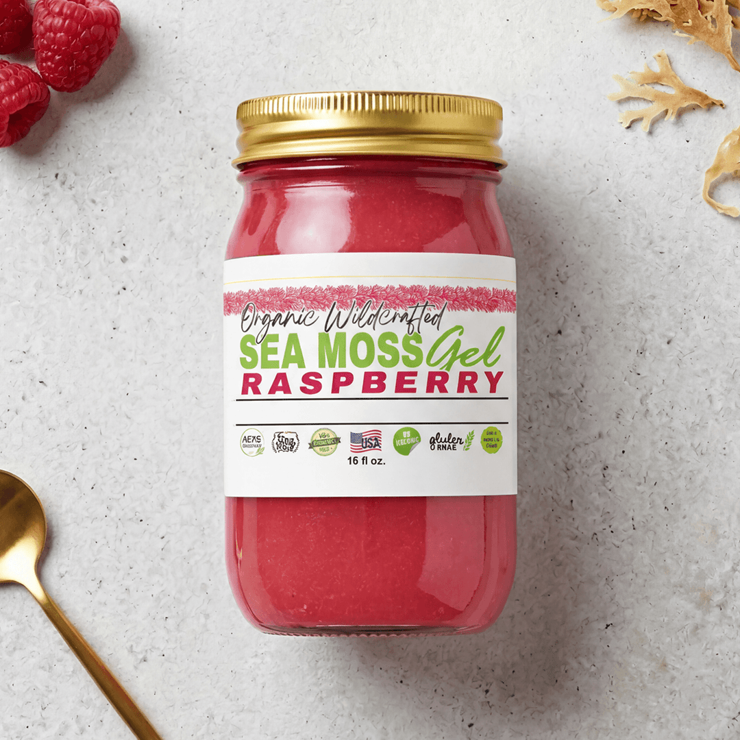 Sea Moss Gel - Raspberry Flavor 16oz