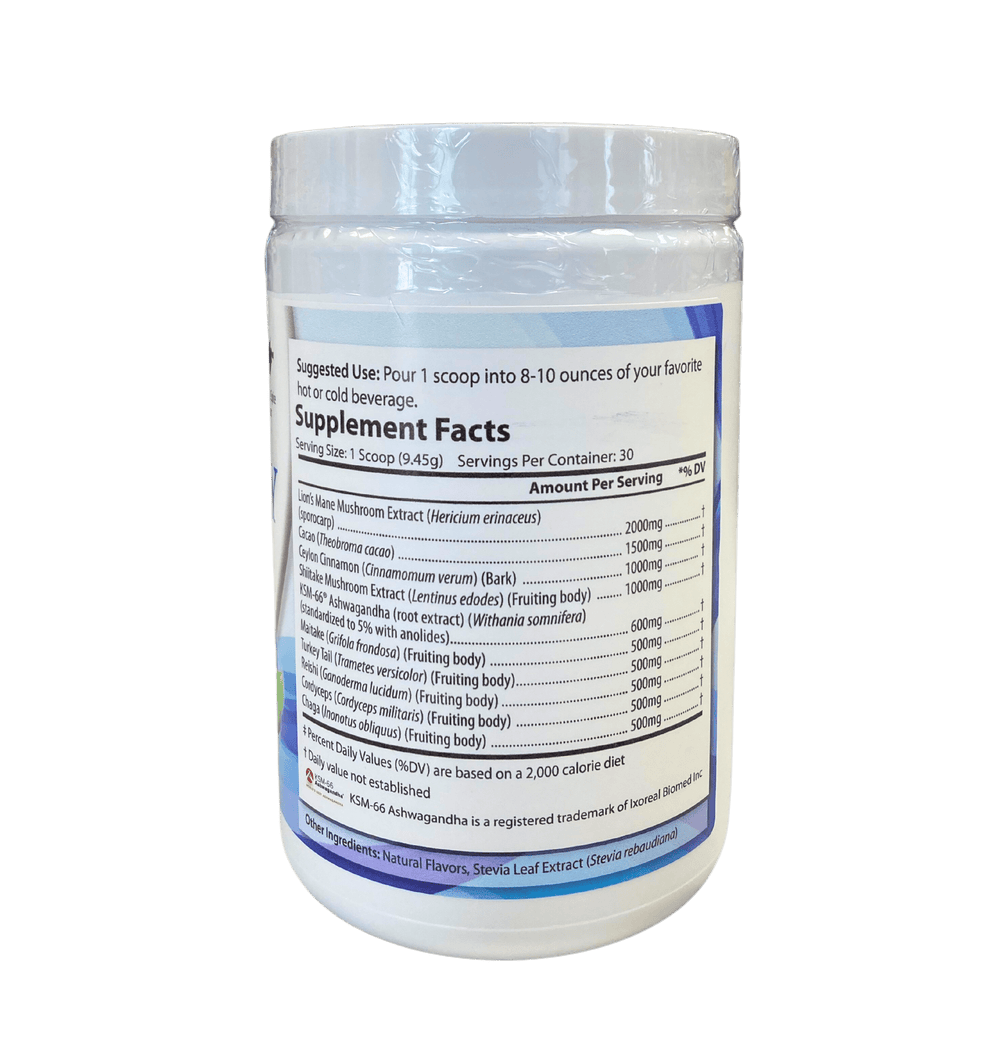 Vitality Mushroom SuperBlend Powder with Ashwagandha