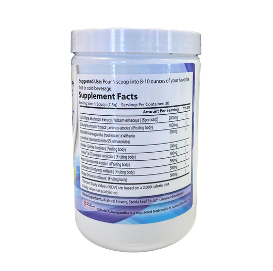 Vitality Mushroom SuperBlend Powder with Ashwagandha