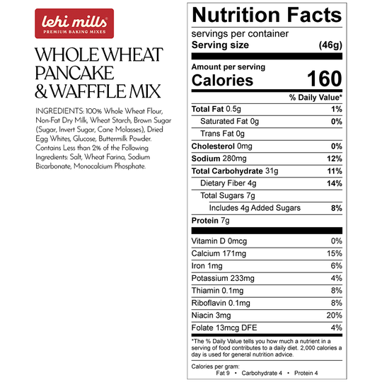 Whole Wheat Buttermilk Pancake &amp; Waffle Mix