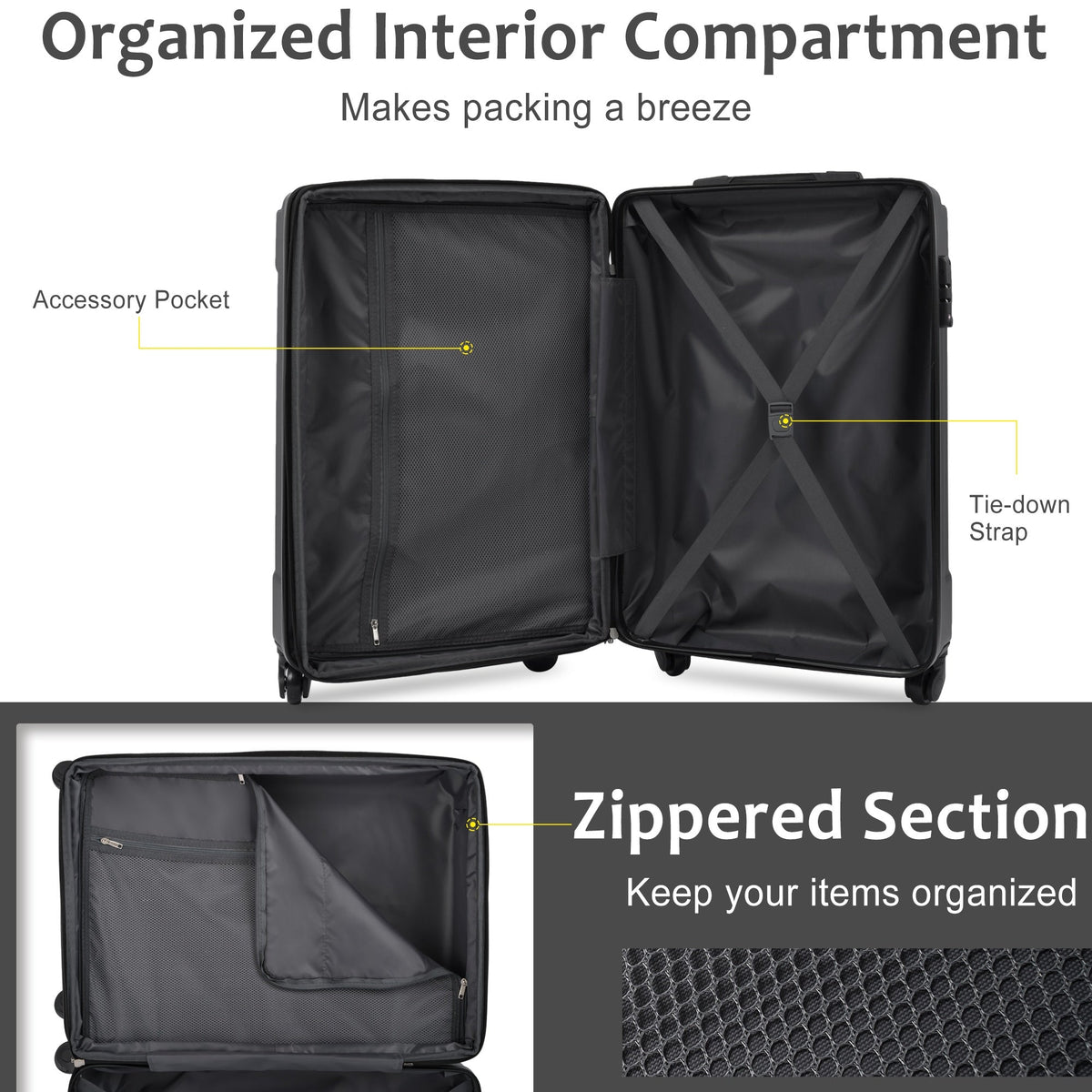 20-Inch Hardshell Carry-On Luggage
