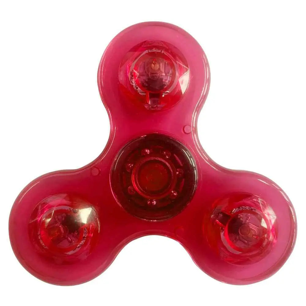 Luminous LED Light Fidget Spinner – Glow-In-The-Dark Stress Relief Toy