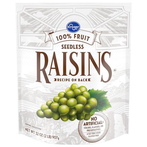 Kroger Seedless Raisins Pouch 32 oz