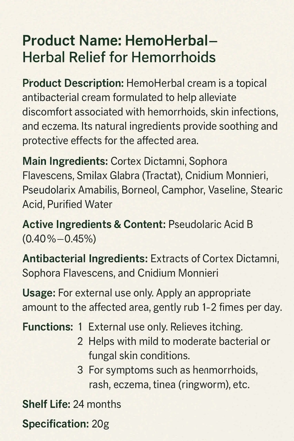 Acne Medicine Hemorrhoids Cream – Multi-Functional Skin Treatment