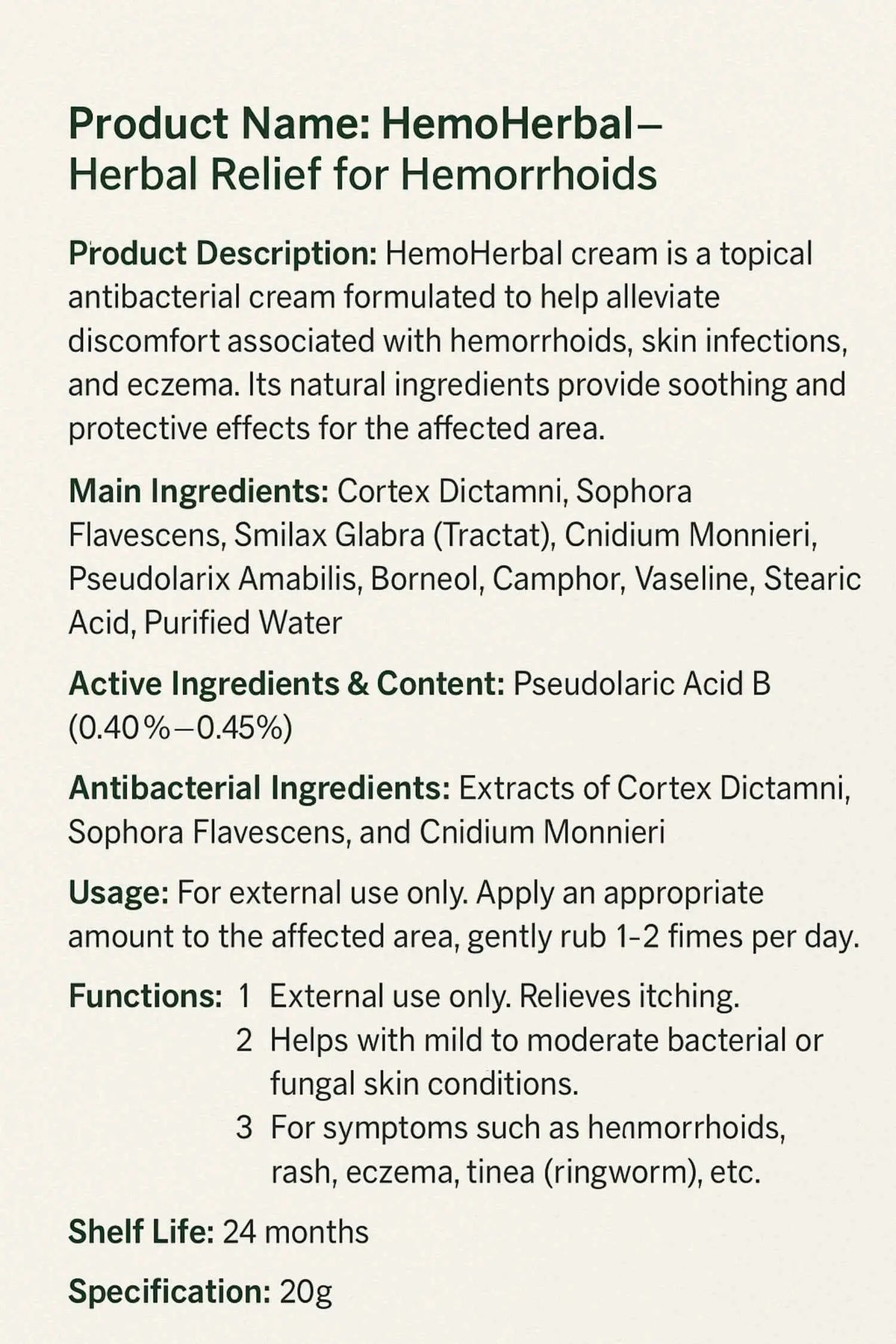 Acne Medicine Hemorrhoids Cream – Multi-Functional Skin Treatment