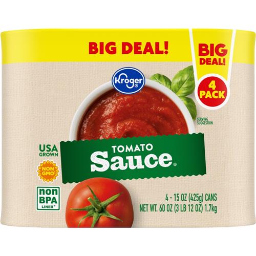 Kroger Tomato Sauce 4 ct / 15 oz