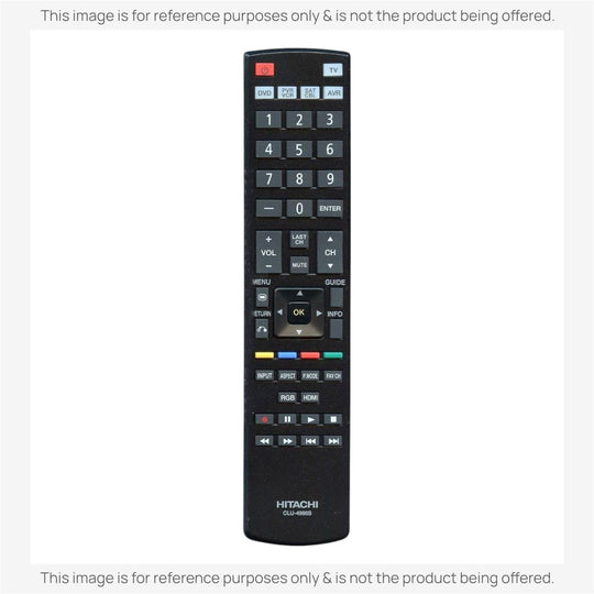 Anderic Substitute for Hitachi CLU-4986S TV Remote Control CLU4986S [RR49101S]