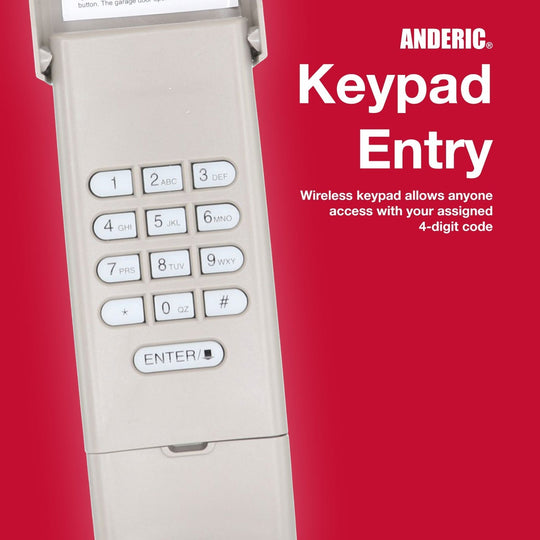 Anderic Substitute for LiftMaster 377LM / 377LMC Wireless keyless entry 315MHz Garage Door Opener Remote Control [877MAX]