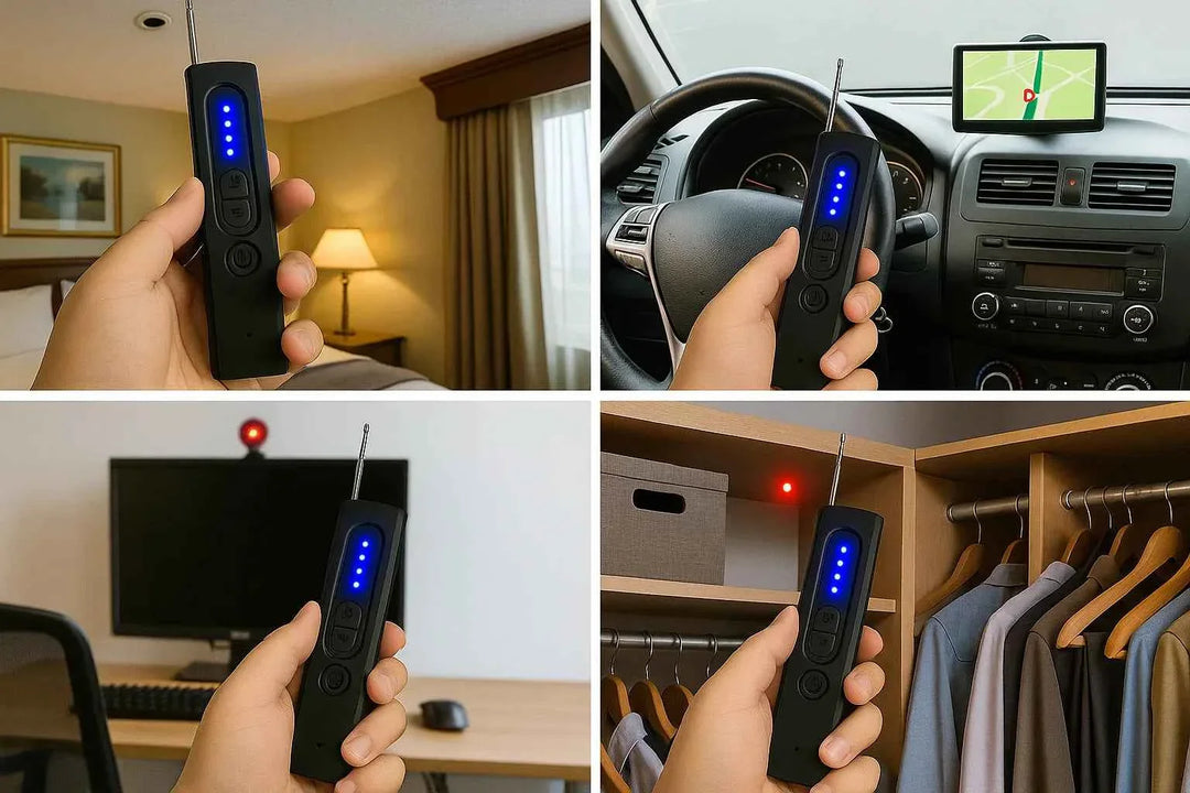 Wireless Signal &amp; Hidden Camera Detector - Anti-Spy Bug Detector Device
