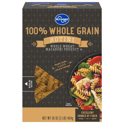 Kroger 100% Whole Grain Salad Rotini Pasta 16 oz