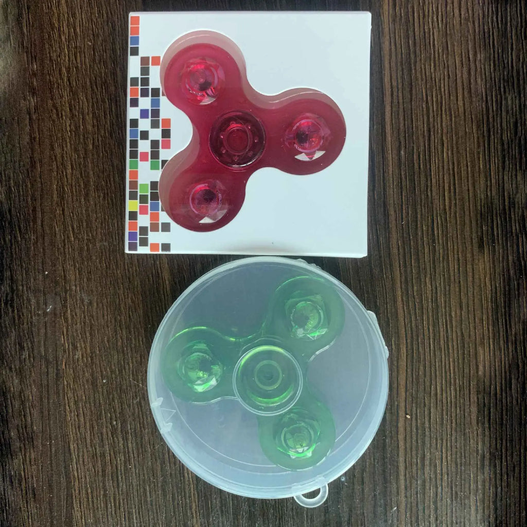 Luminous LED Light Fidget Spinner – Glow-In-The-Dark Stress Relief Toy