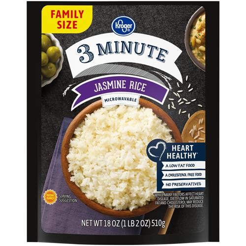 Kroger 3 Minute Jasmine Rice 18 oz