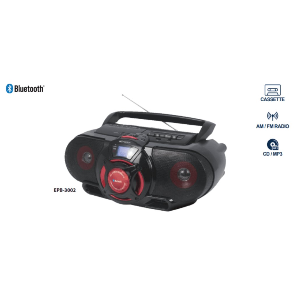 Stereo Sound Anywhere: Emerson Portable Bluetooth Boombox - Refurbished