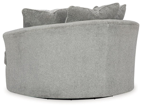 Casselbury - Oversized Swivel Accent Chair - Cement